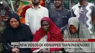 NEW VIDEO OF KIDNAPPED TRAIN PASSENGERS RELEASED - ARISE NEWS REPORT