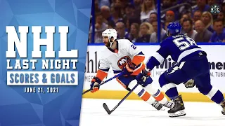 NHL Last Night : All 8 Goals and NHL Scores on June 21, 2021