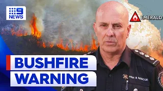 Warnings issued as bushfires spread in Queensland | 9 News Australia