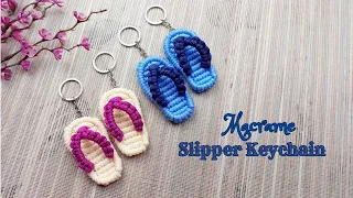 Macrame Slipper Keychain | Macrame Keychain Tutorial