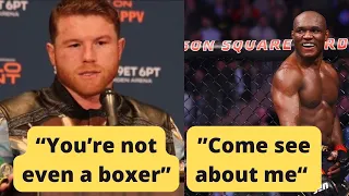 CRAZY! Canelo Alvarez avoiding Kamaru Usman?