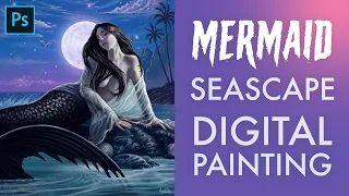 Mermaid Art 💖  Mermaid Digital Painting / Mermaid Painting / Mermaid Digital Art #Mermaid #Photoshop