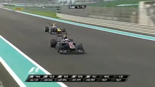 Mark Webber overtake on Jaime Alguersuari Abu Dhabi GP 2010