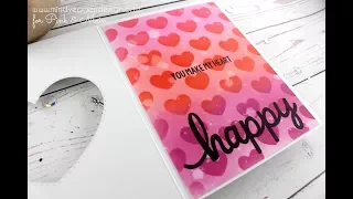 Tone on Tone Ink Blending with Stencils