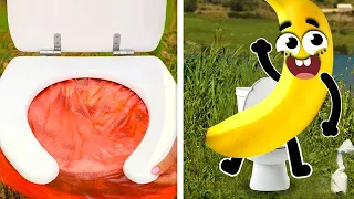 Outdoor Adventures Of Talkative Fruits || Funny Doodles And Their Everyday Fails By Doodland