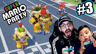 Karim vs Papá en Mario Party | Super Mario Party Capitulo 3 | Juegos Karim Juega