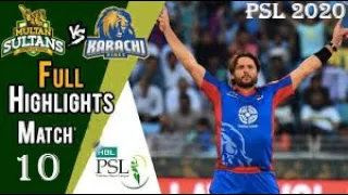 Multan Sultan vs Karachi King | Full Match Highlights | Match 10 | 28 Feb 2020 | HBL PSL 2020