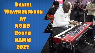 Daniel Weatherspoon at the NORD Booth NAMM2023