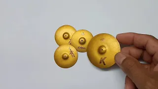 How to make miniature cymbals ( tutorial )