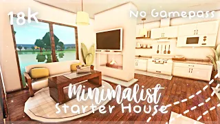 Roblox Bloxburg - No Gamepass Minimalist Cheap Starter House - Minami Oroi