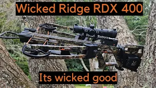 Wicked Ridge RDX 400 Crossbow First shots and review. It's wicked good.