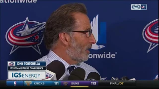 Columbus Blue Jackets head coach John Tortorella says team is 'taking responsibility for their play'