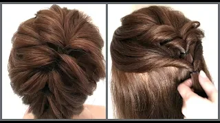 Прическа на короткие волосы разной длины.Легкий способ.Hairstyle for short hair.Easy Way