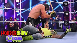 Seth Rollins zeroes in on Rey Mysterio’s eye: The Horror Show at WWE Extreme Rules