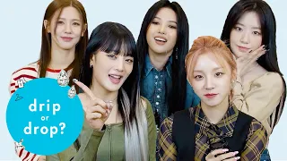 (G)I-DLE CAN'T Decide Between These Two Fashion Statements | Drip Or Drop | Cosmopolitan