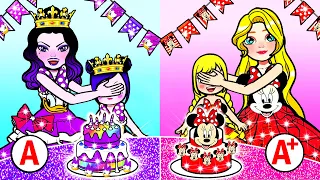 Mickey Mouse VS Daisy Duck Birthday Party - Barbie Family Quietbook - WOA Barbie House