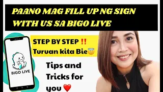 Paano mag fill up ng sign with us sa Bigo Live app step by step 2023