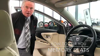 How to-  set up Memory Seat | Penticton Nissan