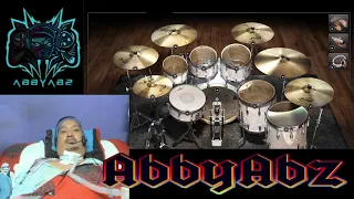 Bee Gees -  Stayin' Alive ROCK COVER by Sershen&Zaritskaya  Cover // Virtual Drum Cover | ABBYABZ