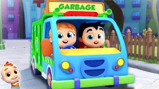 Wheels on the Garbage Truck + More Vehicle Songs & Rhymes for Kids