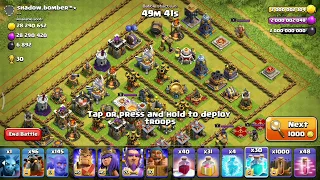 1000 Earthquake Spell Attack (Clash Of Clans private server) - Sour Tube Mickey