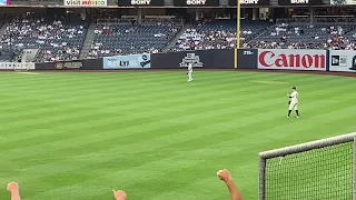 Joey gallo and Anthony rizzo first bleacher creature roll call as Yankees