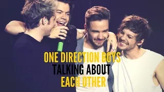 One Direction Boys talking about each other