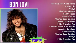 Bon Jovi 2024 MIX Playlist - You Give Love A Bad Name, It's My Life, Always, Livin' On A Prayer