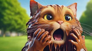 Cat Covered In Chocolate…#cat #cute