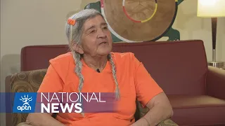 Residential school survivor told to hide her braids honoured in Manitoba | APTN News