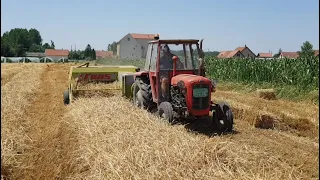 Baliranje Slame 2021 | IMT 539 i Claas Markant 50