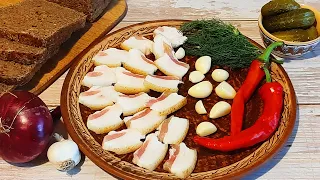 Деревенское сало в рассоле самый вкусный рецепт