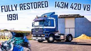 THE LIVING LEGEND: 1991 Scania 143M 420 V8 // *Fully Restored* *100th Anniversary Model*