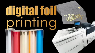 Digital Foil Printing. Foil Sleeking business cards and the process. GMP Laminator. Foil emboss