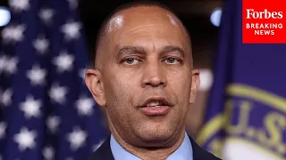 Hakeem Jeffries Asked Point Blank About Whether 'Democrats Are To Blame' For Speaker Drama