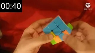 I tried solving Rubik's cube under 60 seconds