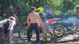 2021 HONDA CRF450 VS 1991 HONDA CR500R HILLCLIMB AT MONSON MASS