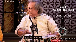 Pandit Swapan Chaudhuri Live Tabla solo at Kolkata 28 January 2023.