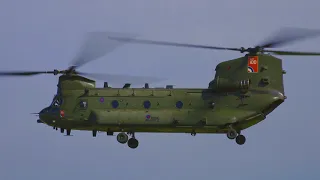 RAF Chinook Landing - RAF Cosford 2018
