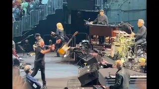 Bruce Springsteen throws guitar, nobody catches it