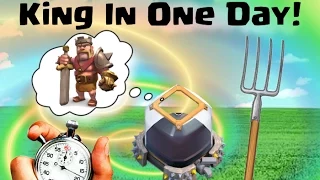 Clash of Clans Town Hall 7 |  "Barbarian King in One Day" | Dark Elixir Farming | Ep. 10