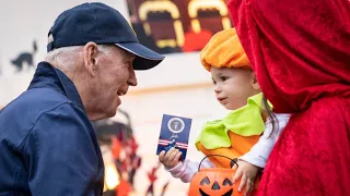 Joe Biden hosts trick or treat event at The White House
