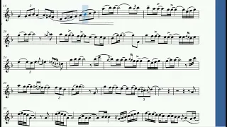 Abrazame ноты для саксофона альта