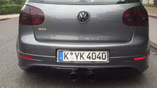 Golf 5 Gti DSG Exhoust Sound R32 Style very Loud Downpipe 3" MK5