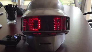 Daft Punk Thomas Helmet with Animated LED Matrix