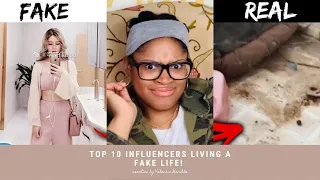 TOP 10 INFLUENCERS LIVING A FAKE LIFE- Reaction Video!