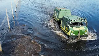 Fixing flooding on runway turning pad