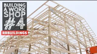 Building a Work Shop: Framing Overhangs and Preparing for Roof