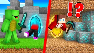 Speedrunner Use PORTAL GUN vs Hunter : JJ vs Mikey in Minecraft Maizen!