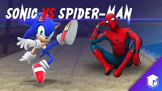 WHO'S THE BEST? SONIC from Sonic Dash HEDGEHOG vs FUNNY SPIDER-MAN #2 LITTLE MOVIES 2020 4K GAMEPLAY